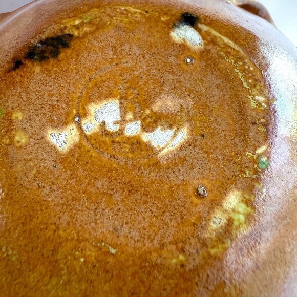 Handmade Studio Art Pottery 6.5" Decorative Bowl Signed JB - Picture 8 of 9